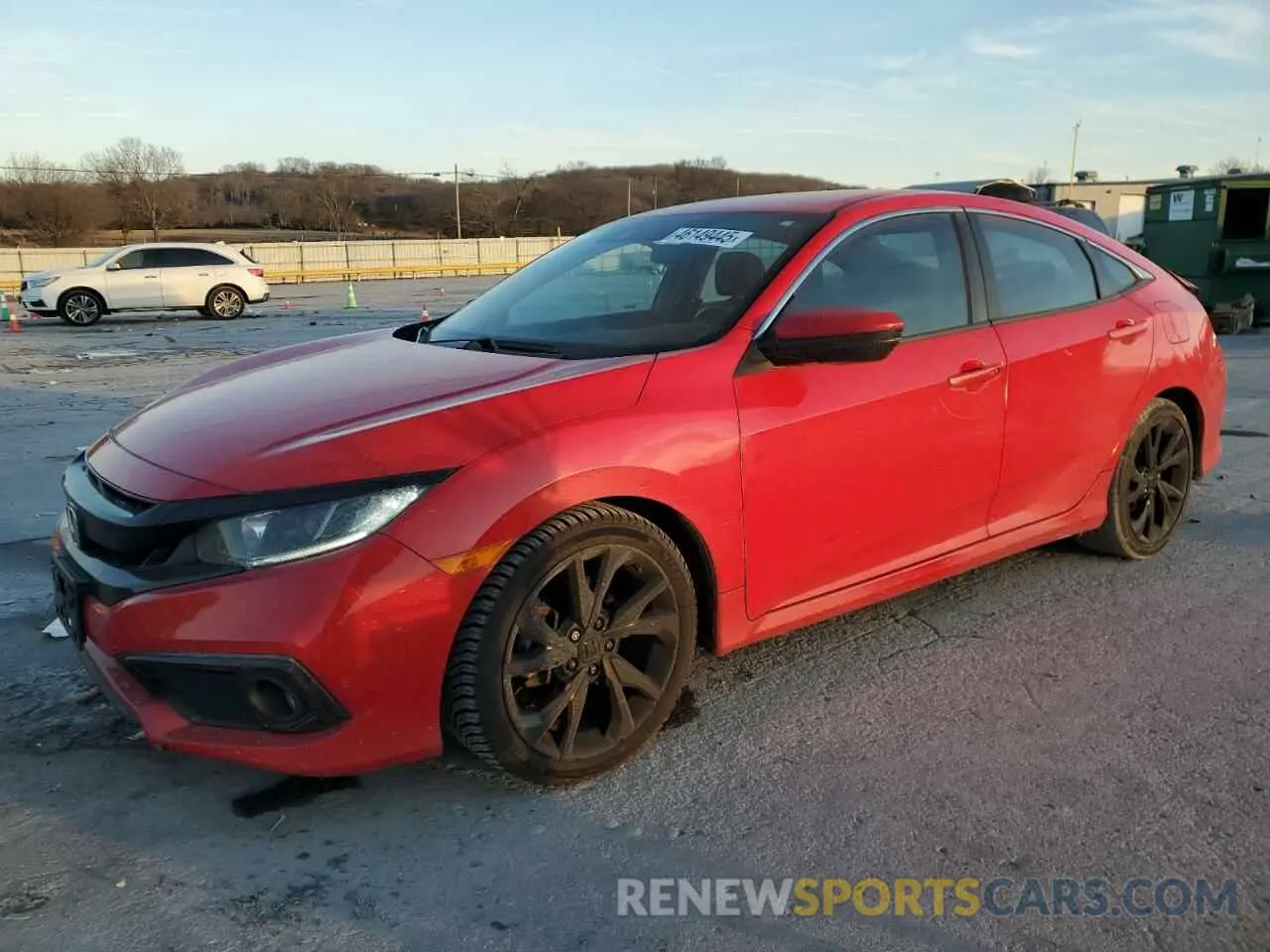 1 Photograph of a damaged car 2HGFC2F80KH603363 HONDA CIVIC 2019