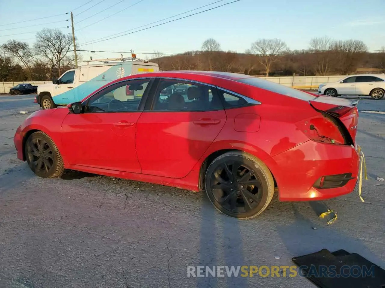 2 Photograph of a damaged car 2HGFC2F80KH603363 HONDA CIVIC 2019
