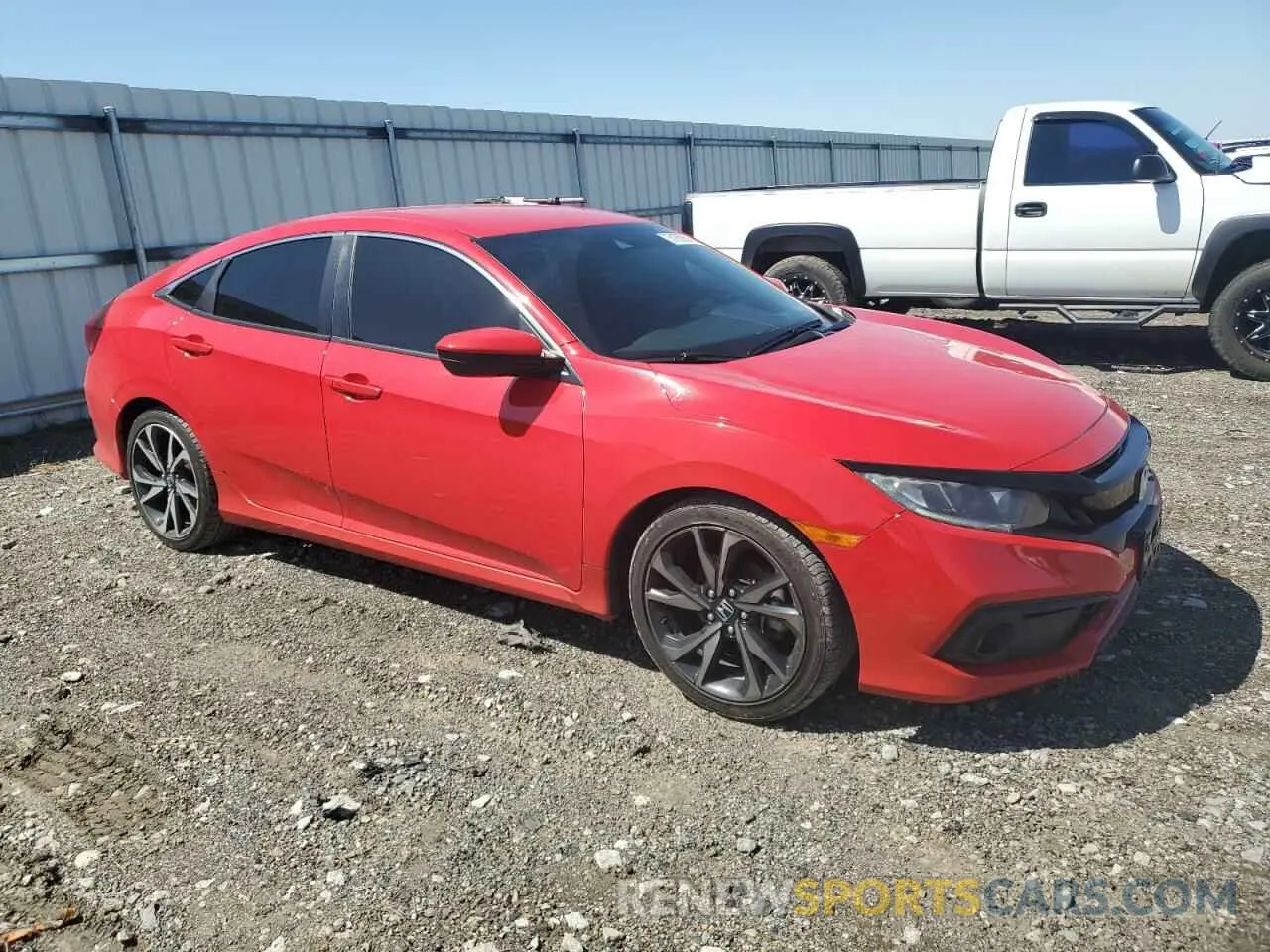 4 Photograph of a damaged car 2HGFC2F80KH604206 HONDA CIVIC 2019