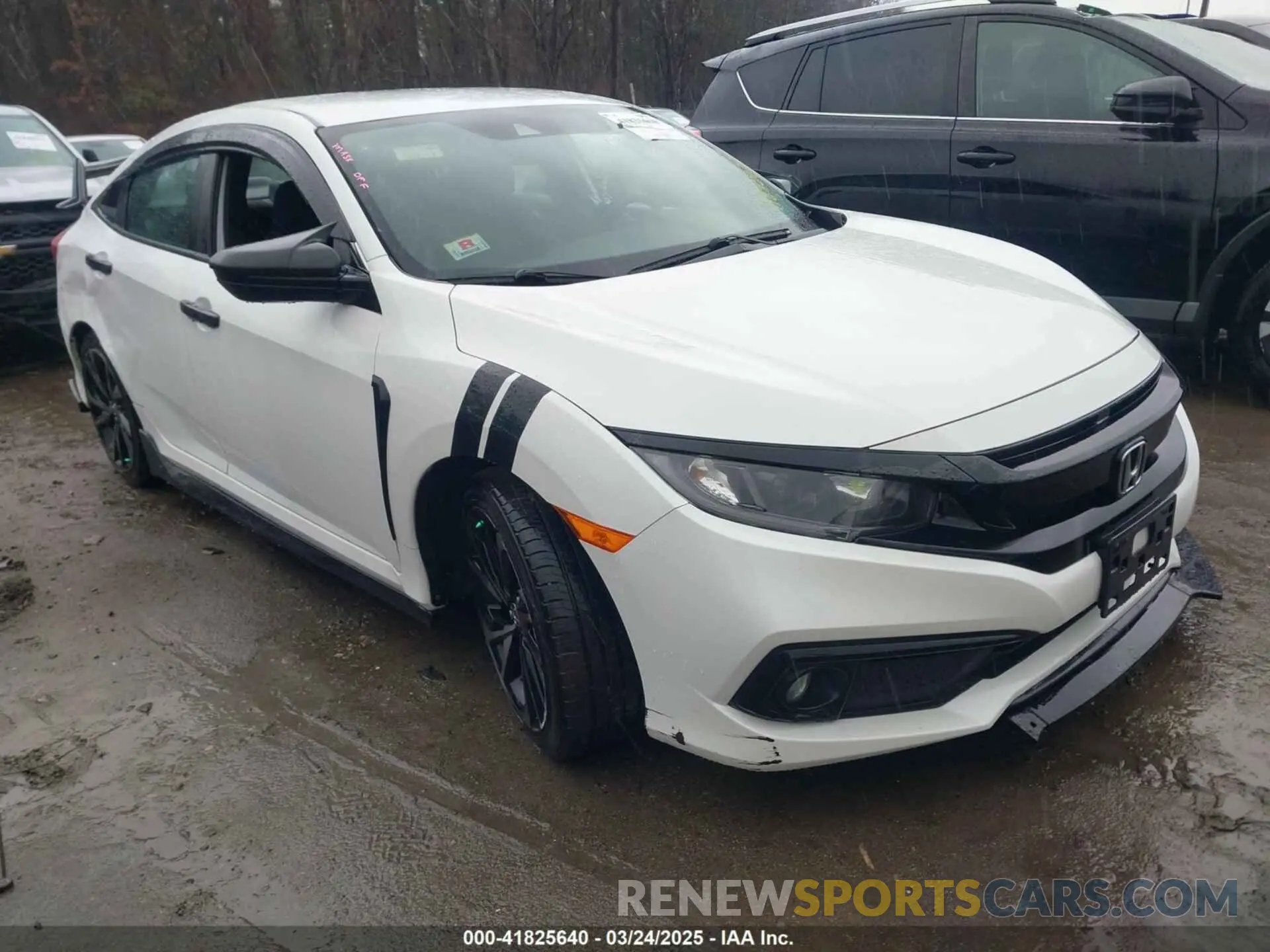 1 Photograph of a damaged car 2HGFC2F80KH605100 HONDA CIVIC 2019