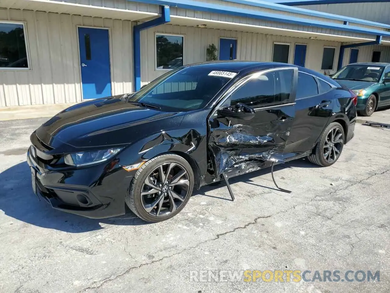1 Photograph of a damaged car 2HGFC2F80KH605890 HONDA CIVIC 2019