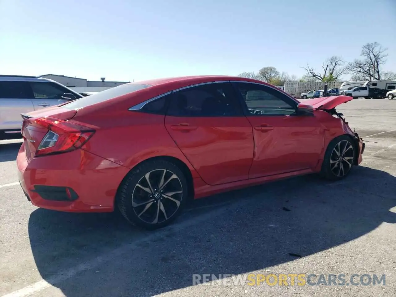 3 Photograph of a damaged car 2HGFC2F80KH605940 HONDA CIVIC 2019