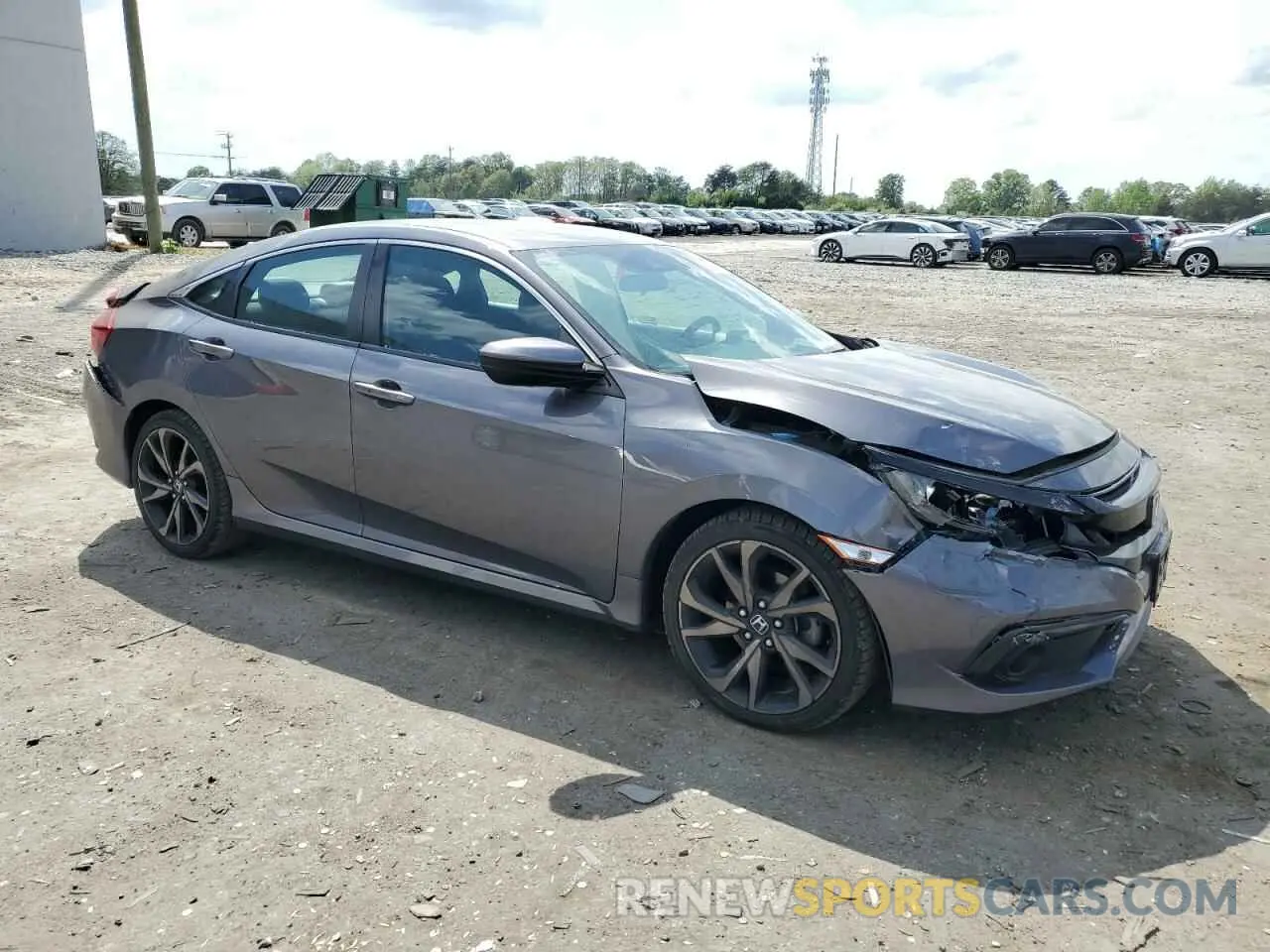4 Photograph of a damaged car 2HGFC2F81KH513171 HONDA CIVIC 2019