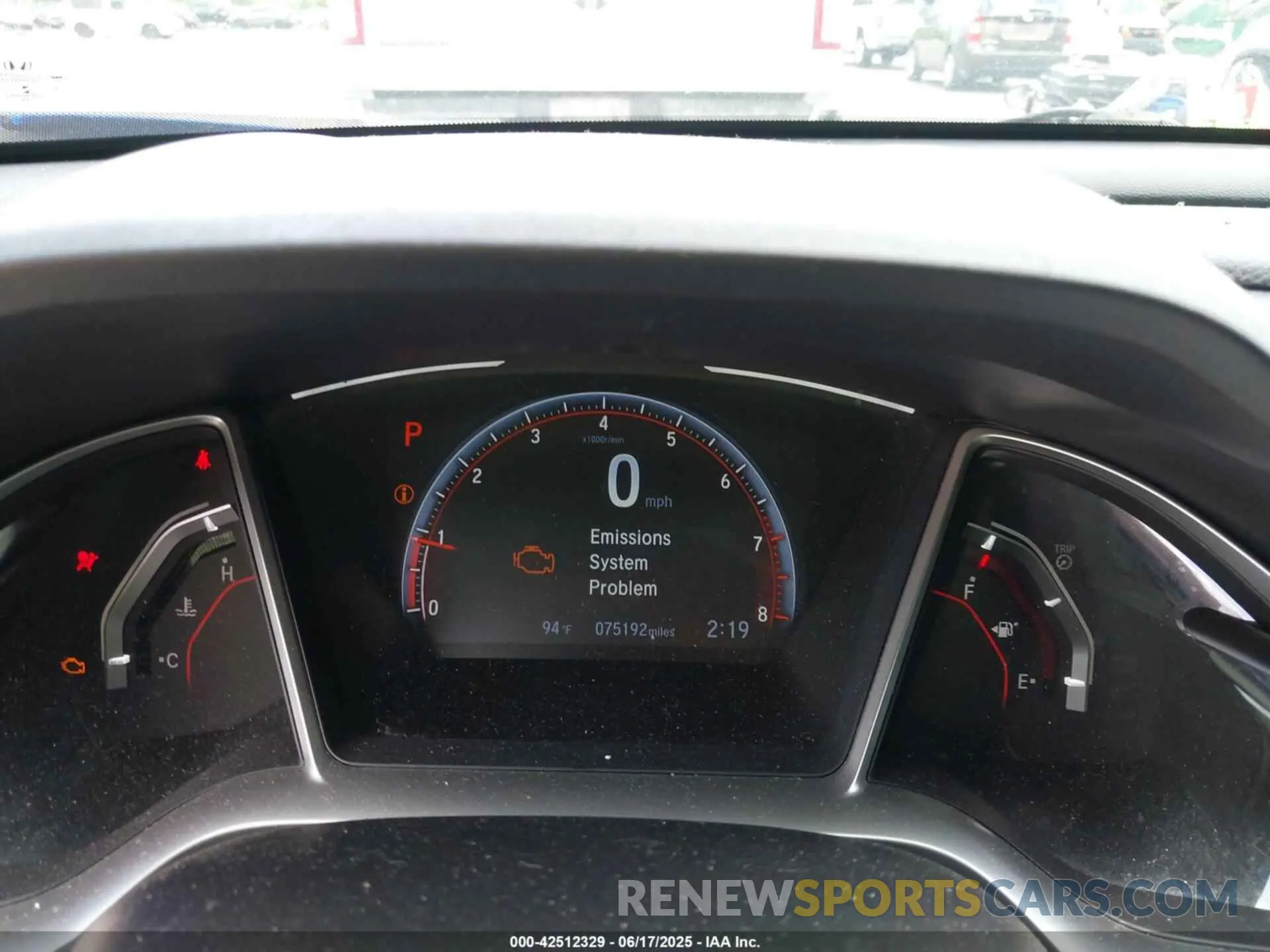 7 Photograph of a damaged car 2HGFC2F81KH513557 HONDA CIVIC 2019