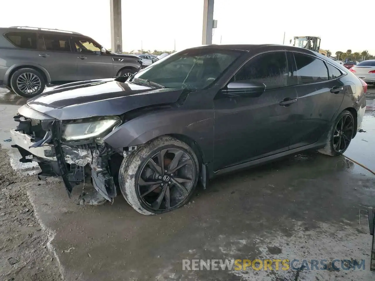 1 Photograph of a damaged car 2HGFC2F81KH528317 HONDA CIVIC 2019