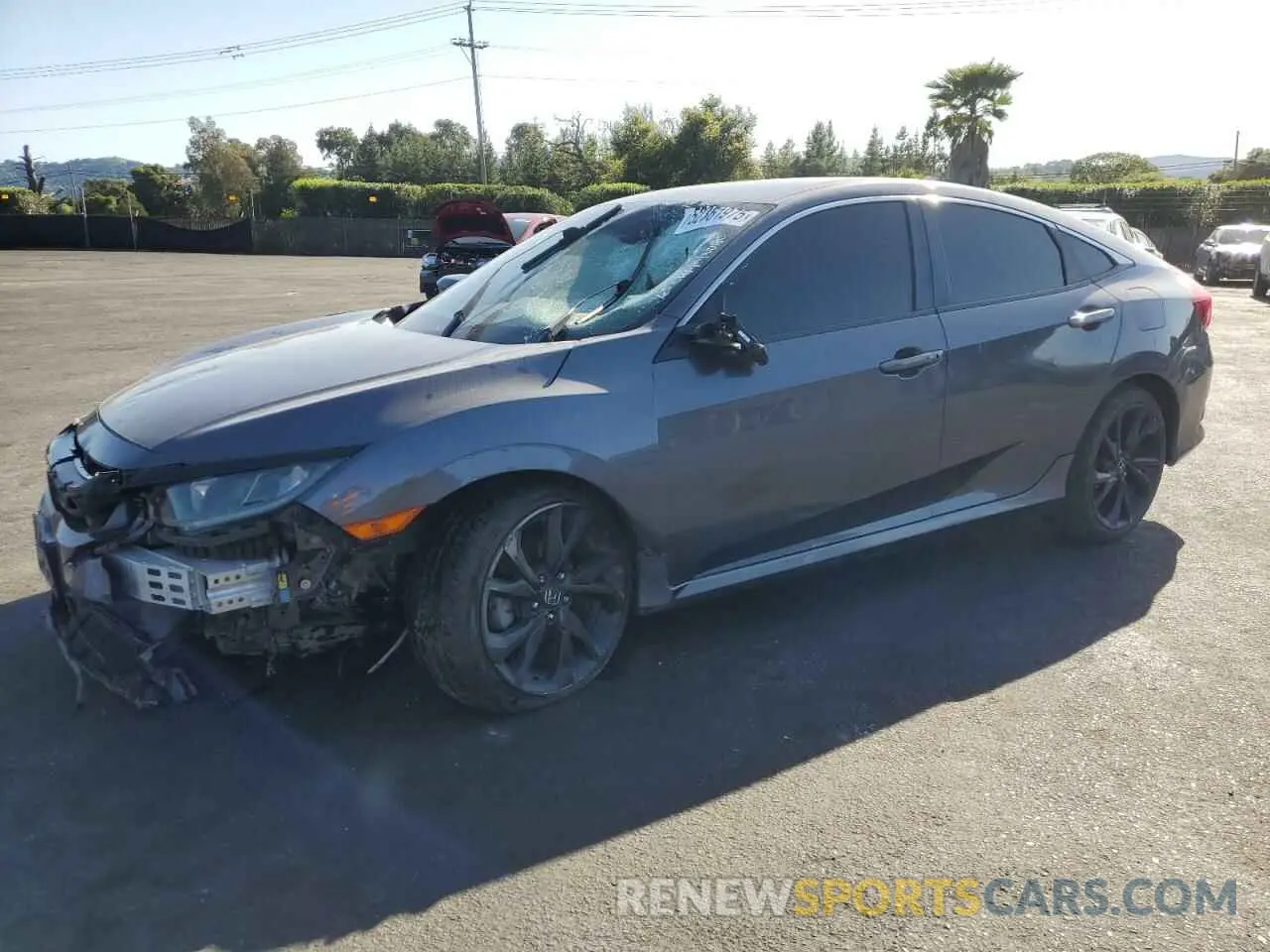 1 Photograph of a damaged car 2HGFC2F81KH534571 HONDA CIVIC 2019