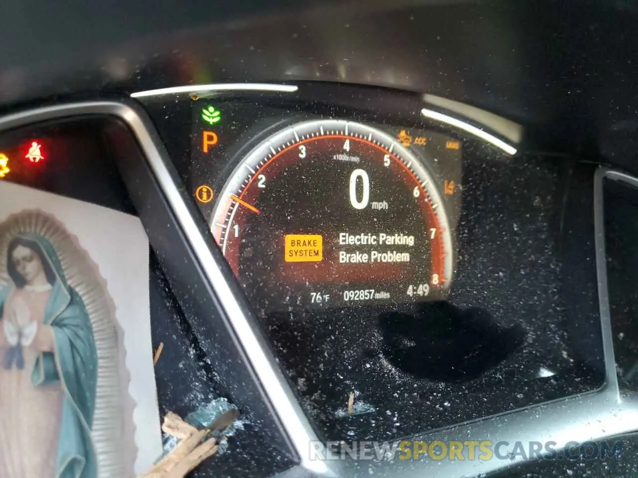 9 Photograph of a damaged car 2HGFC2F81KH534571 HONDA CIVIC 2019