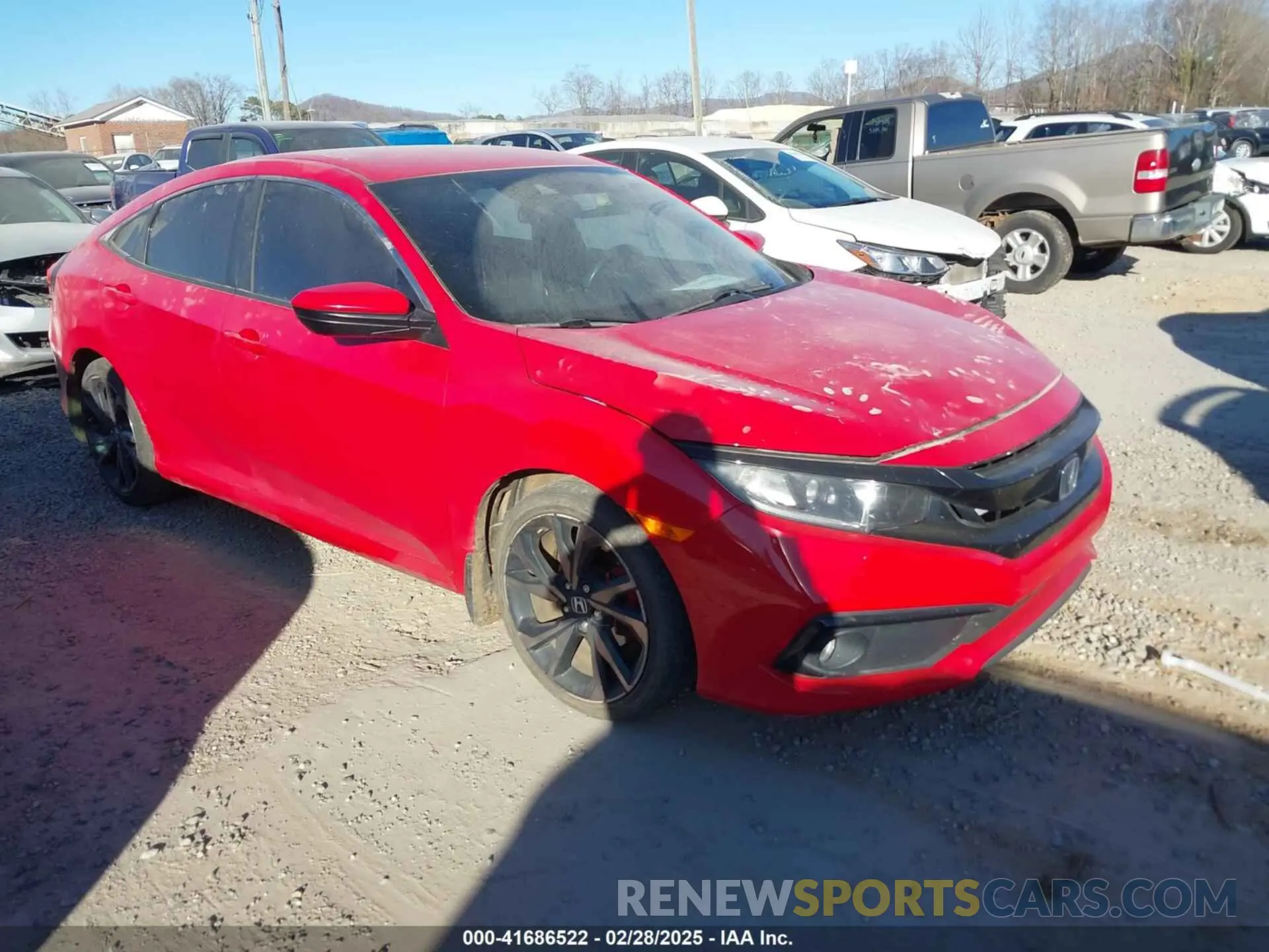 1 Photograph of a damaged car 2HGFC2F81KH535994 HONDA CIVIC 2019