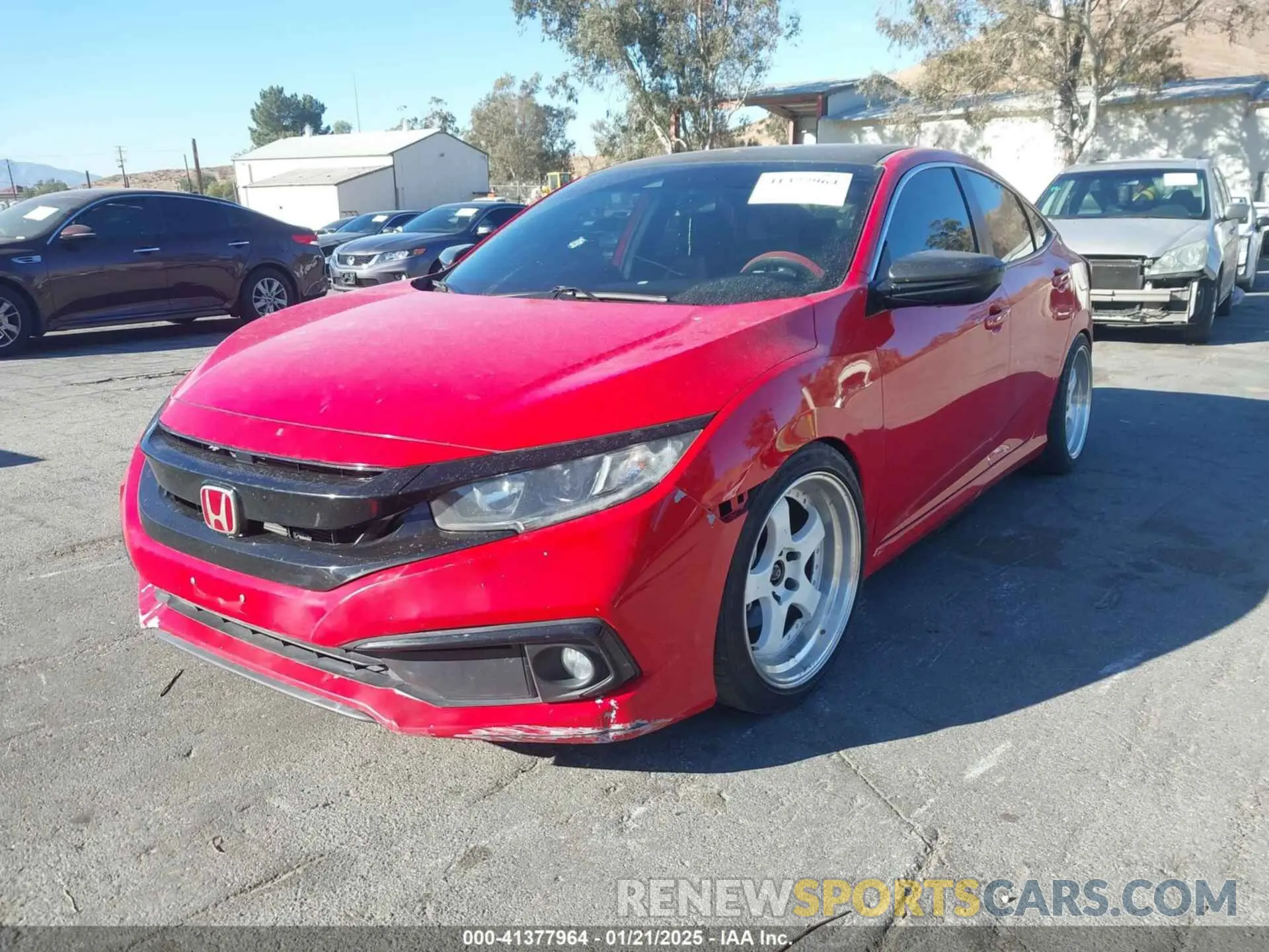 2 Photograph of a damaged car 2HGFC2F81KH538037 HONDA CIVIC 2019