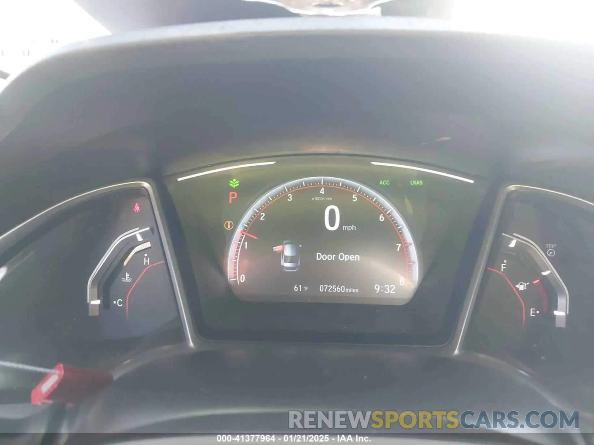 7 Photograph of a damaged car 2HGFC2F81KH538037 HONDA CIVIC 2019