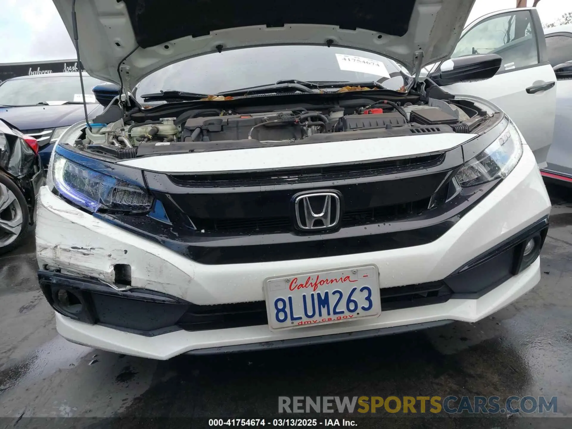 13 Photograph of a damaged car 2HGFC2F81KH543741 HONDA CIVIC 2019