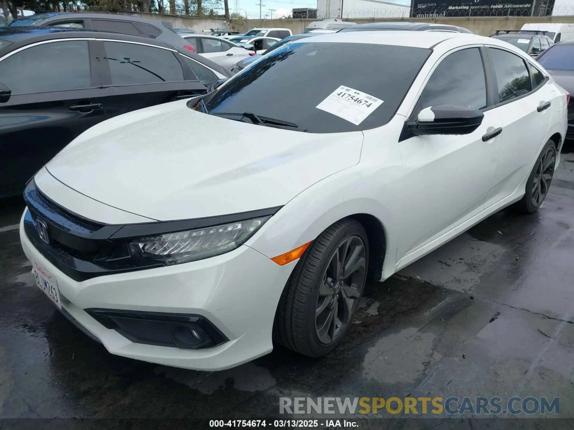 2 Photograph of a damaged car 2HGFC2F81KH543741 HONDA CIVIC 2019