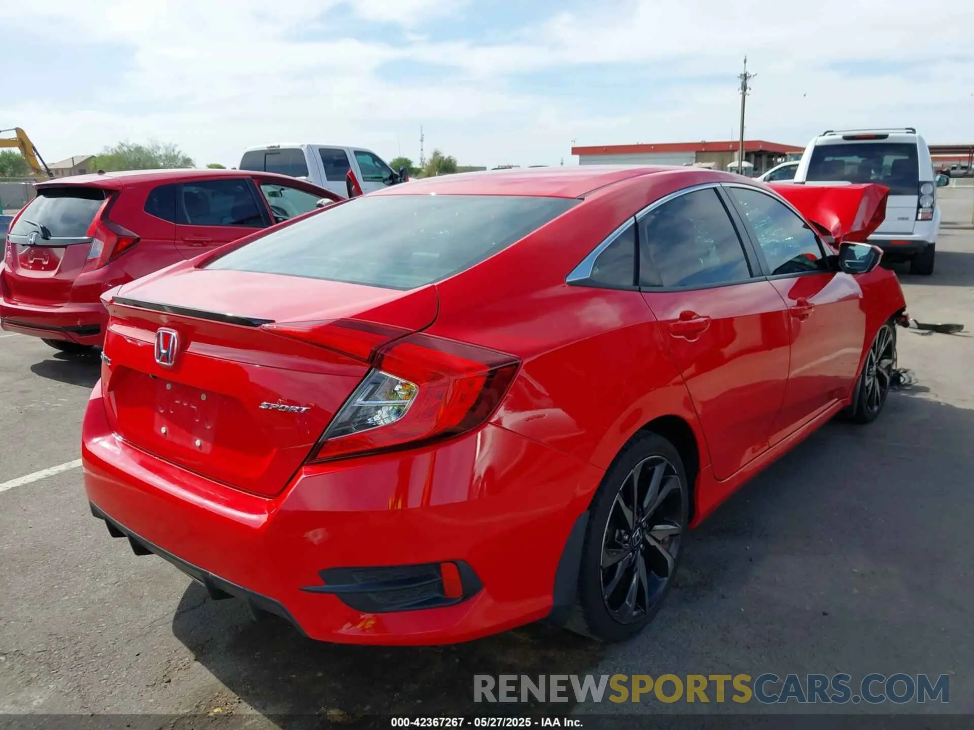 4 Photograph of a damaged car 2HGFC2F81KH548616 HONDA CIVIC 2019