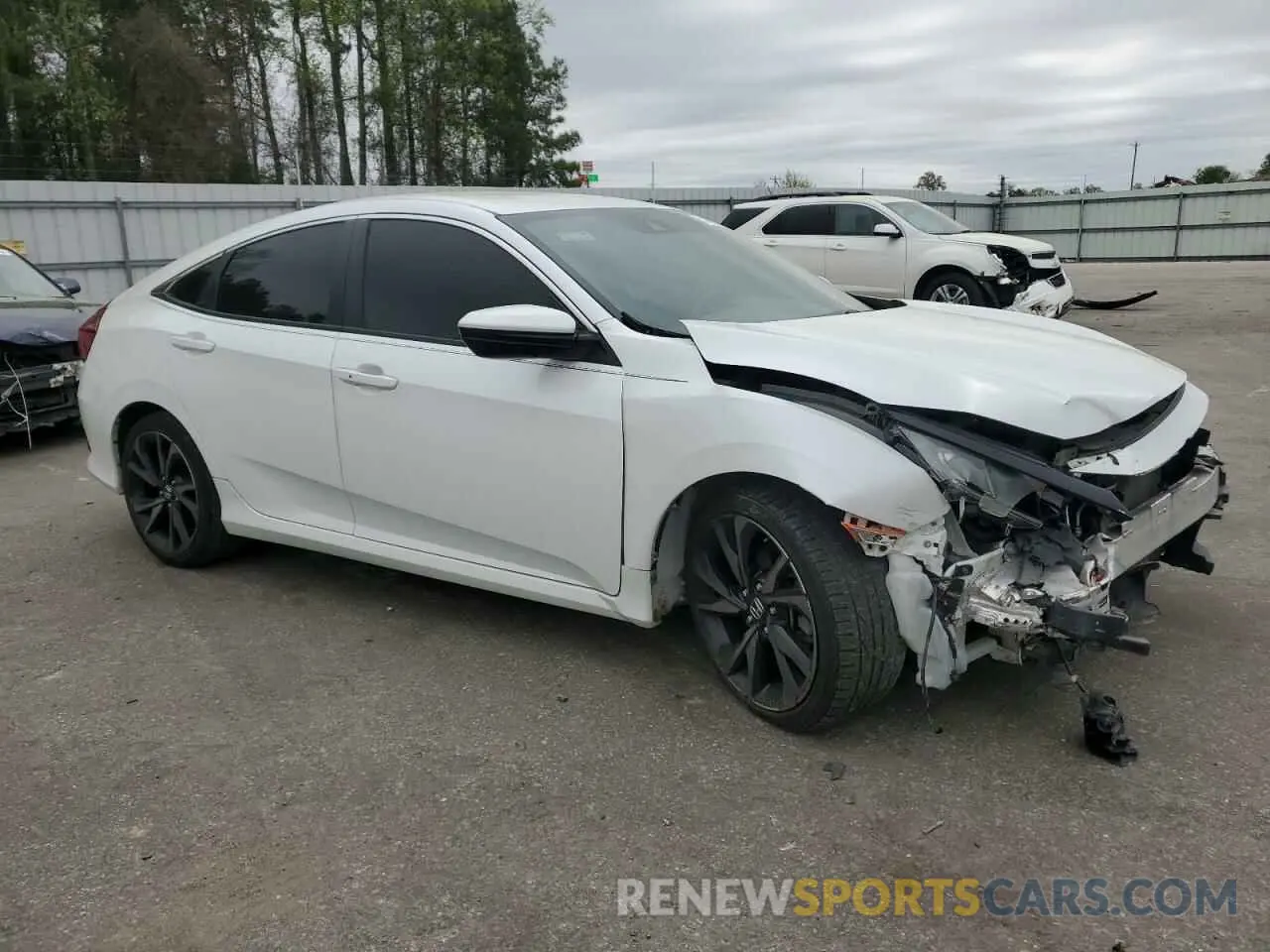 4 Photograph of a damaged car 2HGFC2F81KH574813 HONDA CIVIC 2019