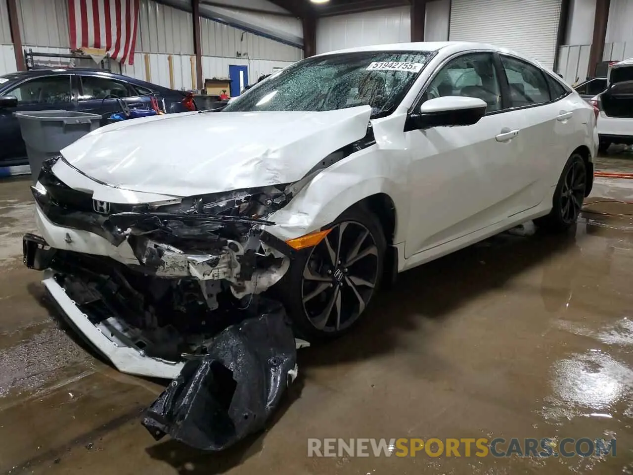 1 Photograph of a damaged car 2HGFC2F81KH594141 HONDA CIVIC 2019