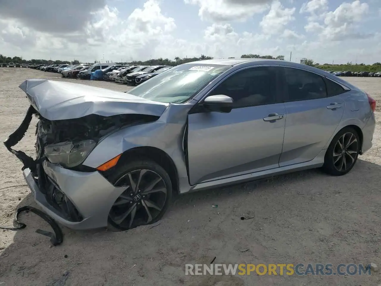 1 Photograph of a damaged car 2HGFC2F82KH520050 HONDA CIVIC 2019