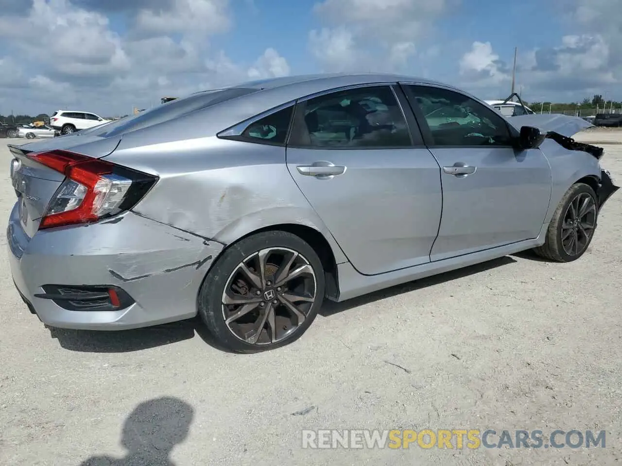 3 Photograph of a damaged car 2HGFC2F82KH520050 HONDA CIVIC 2019