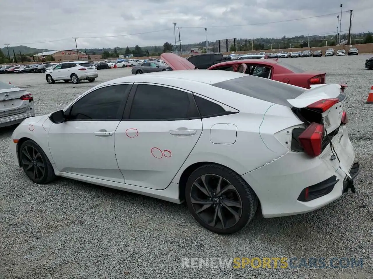 2 Photograph of a damaged car 2HGFC2F82KH528911 HONDA CIVIC 2019