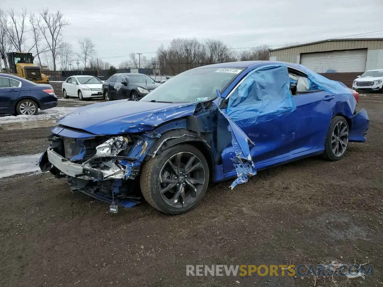 1 Photograph of a damaged car 2HGFC2F82KH536524 HONDA CIVIC 2019