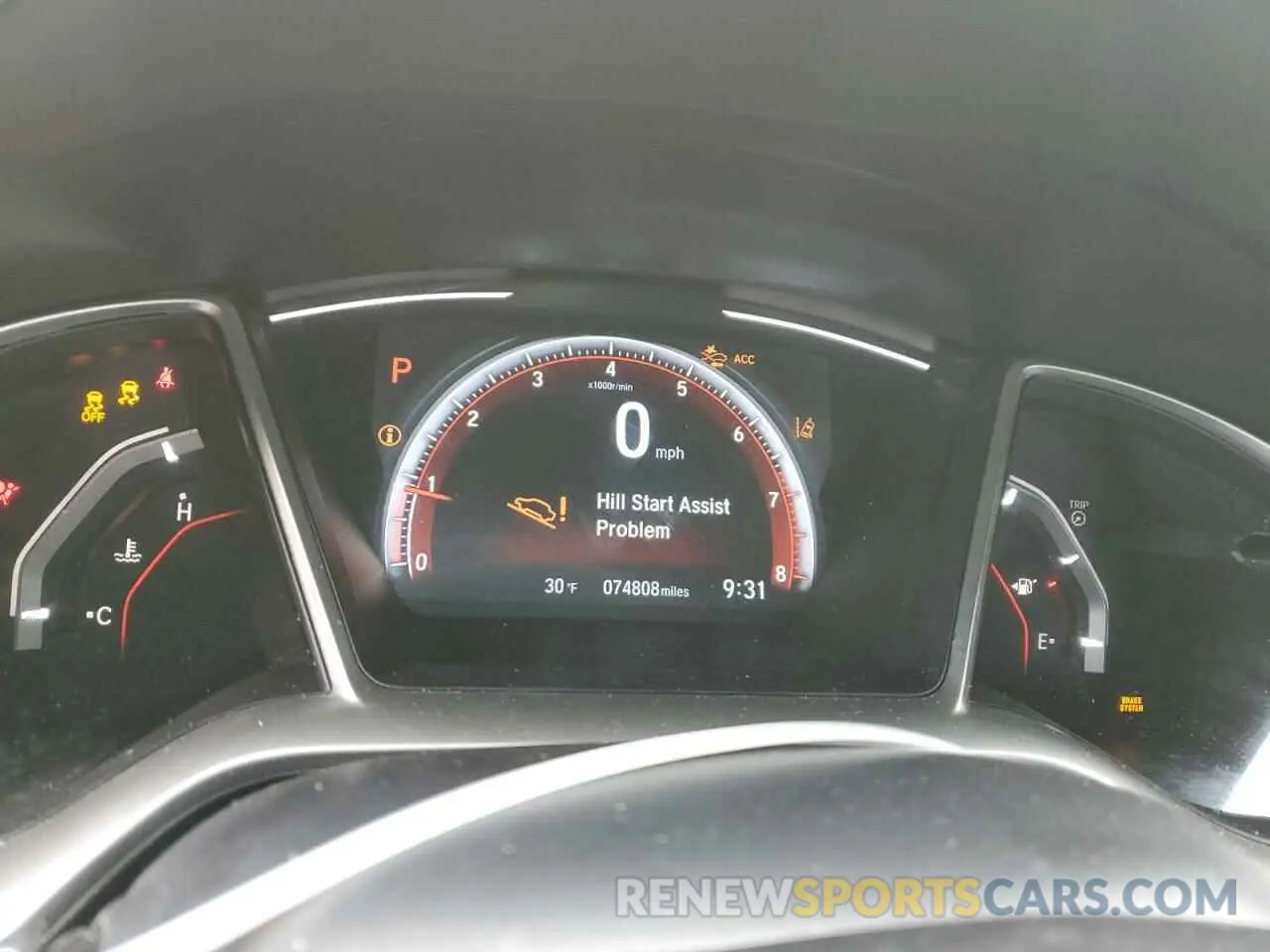 9 Photograph of a damaged car 2HGFC2F82KH536524 HONDA CIVIC 2019