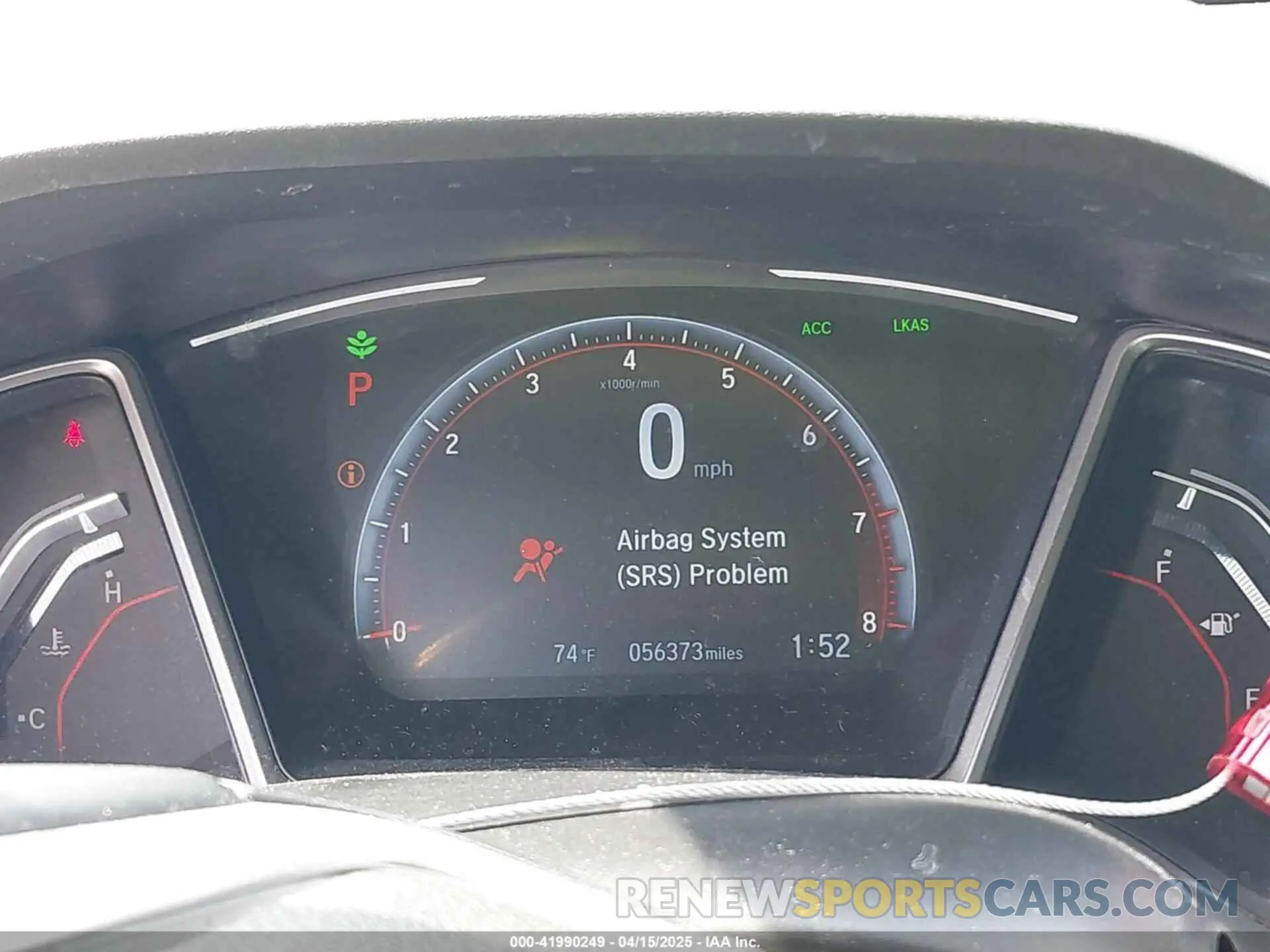 7 Photograph of a damaged car 2HGFC2F82KH595024 HONDA CIVIC 2019