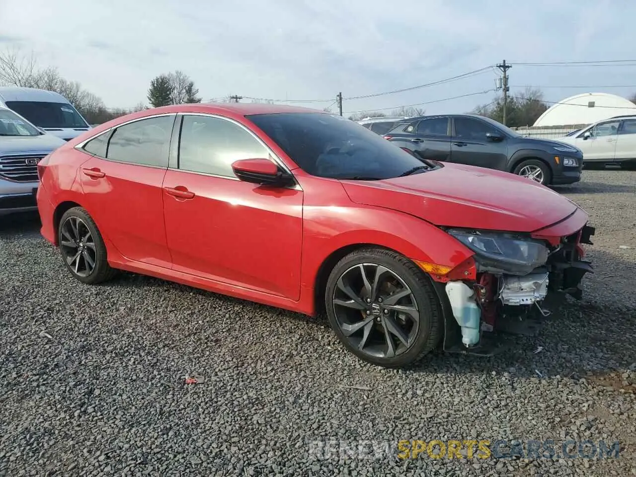 4 Photograph of a damaged car 2HGFC2F82KH597601 HONDA CIVIC 2019