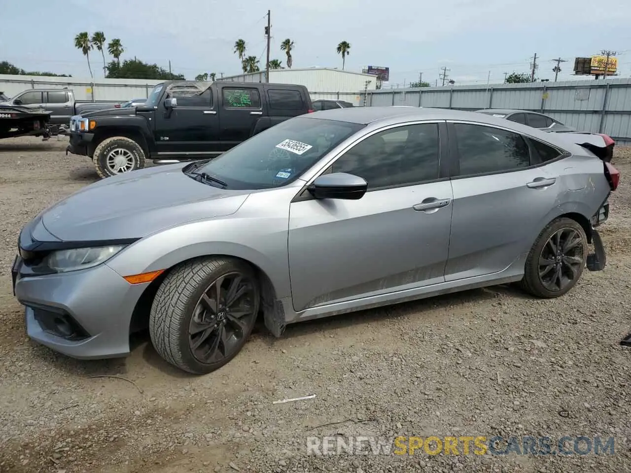 1 Photograph of a damaged car 2HGFC2F82KH598599 HONDA CIVIC 2019
