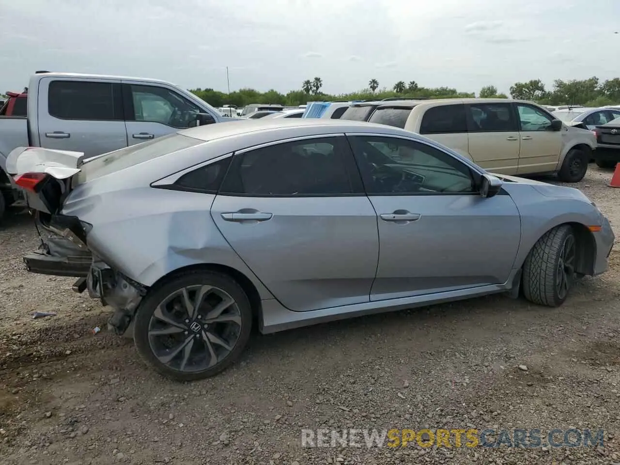 3 Photograph of a damaged car 2HGFC2F82KH598599 HONDA CIVIC 2019