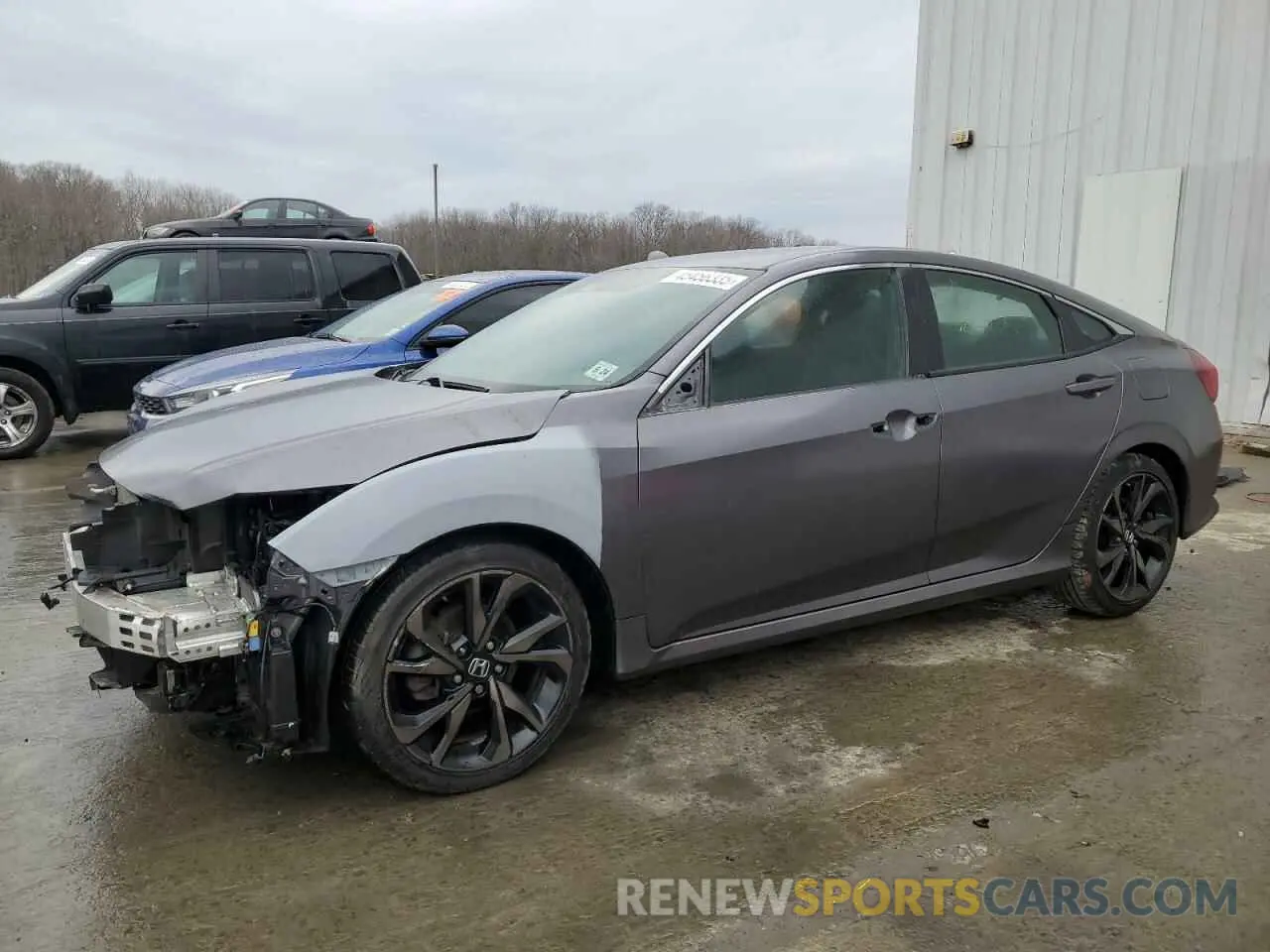 1 Photograph of a damaged car 2HGFC2F83KH502821 HONDA CIVIC 2019