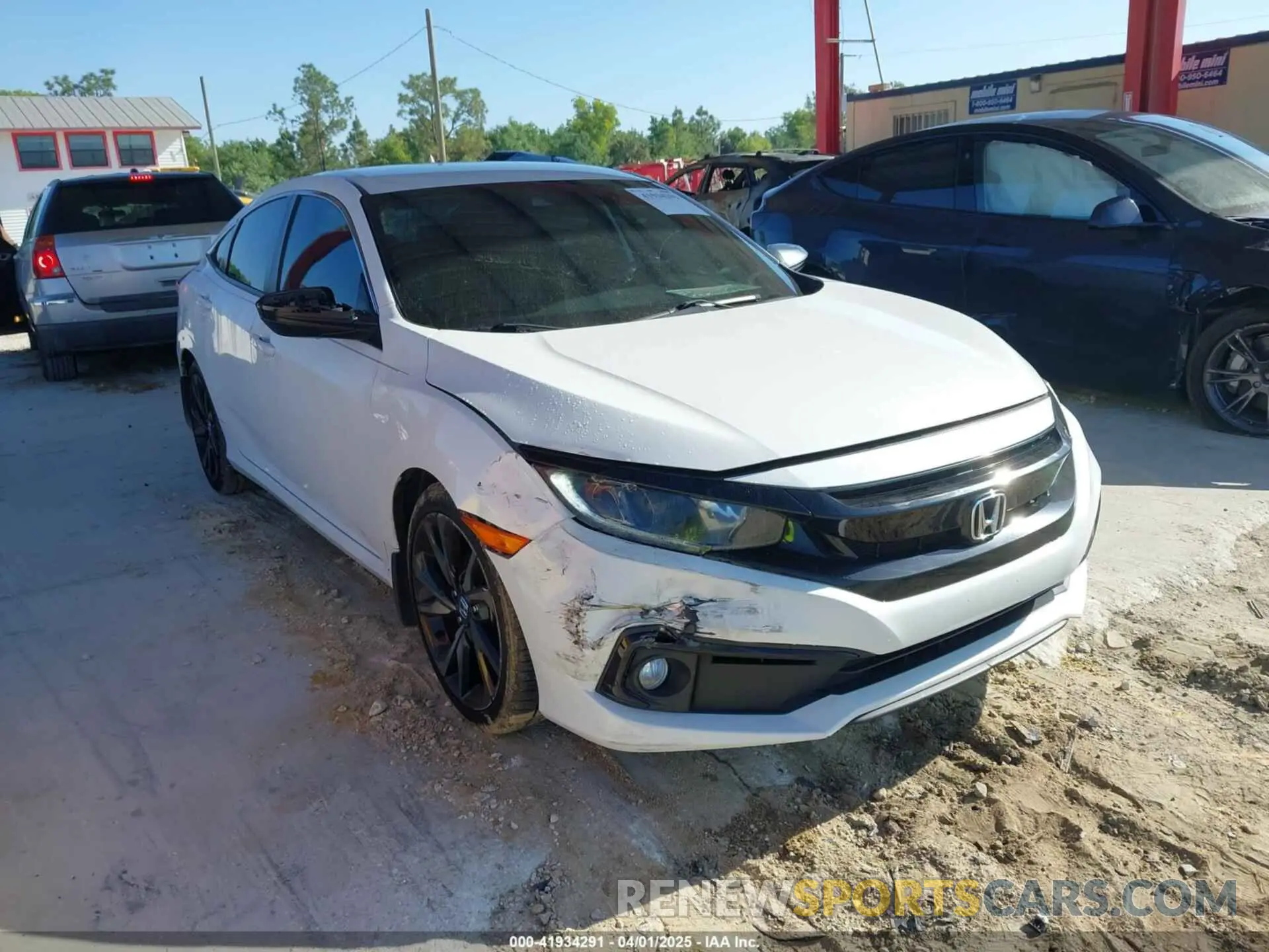 1 Photograph of a damaged car 2HGFC2F83KH509185 HONDA CIVIC 2019