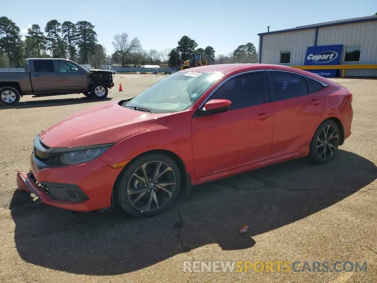 1 Photograph of a damaged car 2HGFC2F83KH511793 HONDA CIVIC 2019