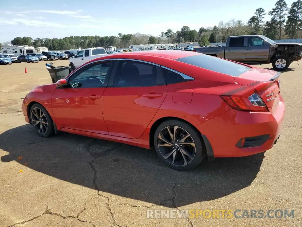 2 Photograph of a damaged car 2HGFC2F83KH511793 HONDA CIVIC 2019