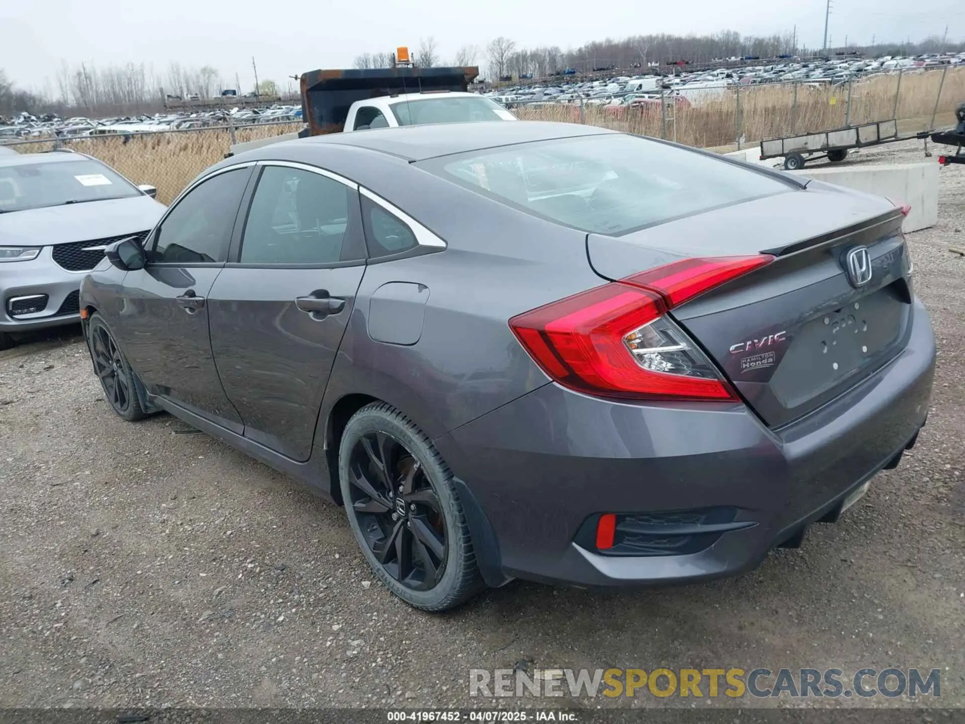 3 Photograph of a damaged car 2HGFC2F83KH515794 HONDA CIVIC 2019