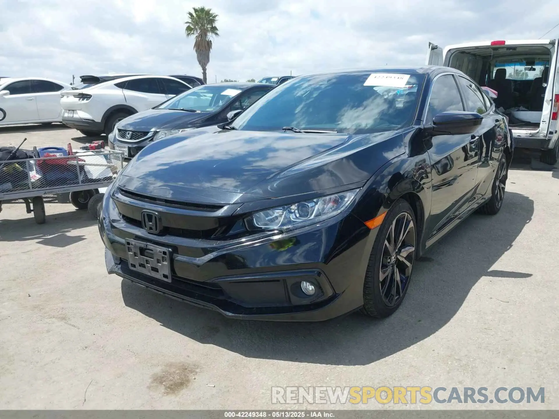 2 Photograph of a damaged car 2HGFC2F83KH521367 HONDA CIVIC 2019