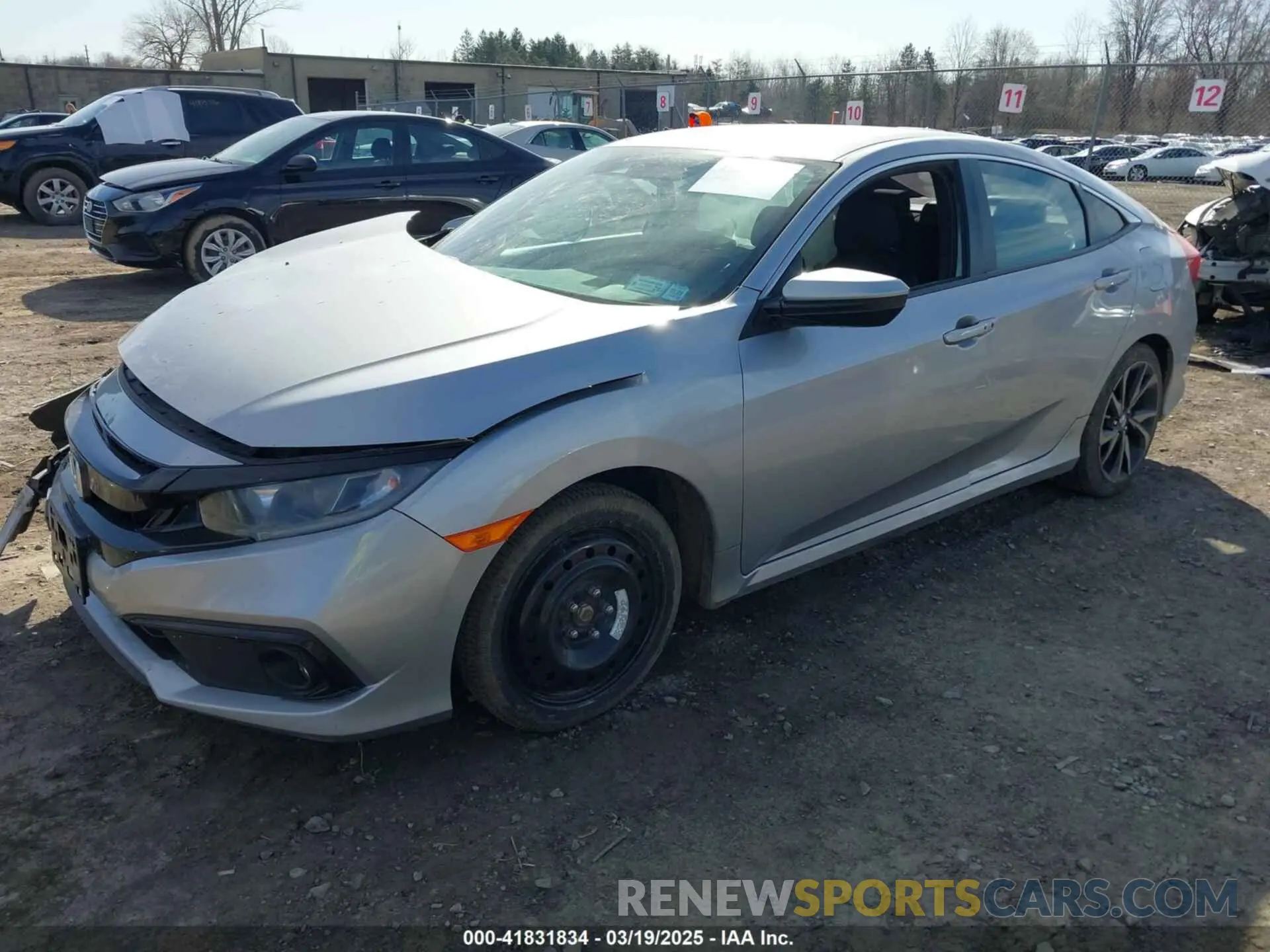 2 Photograph of a damaged car 2HGFC2F83KH542347 HONDA CIVIC 2019