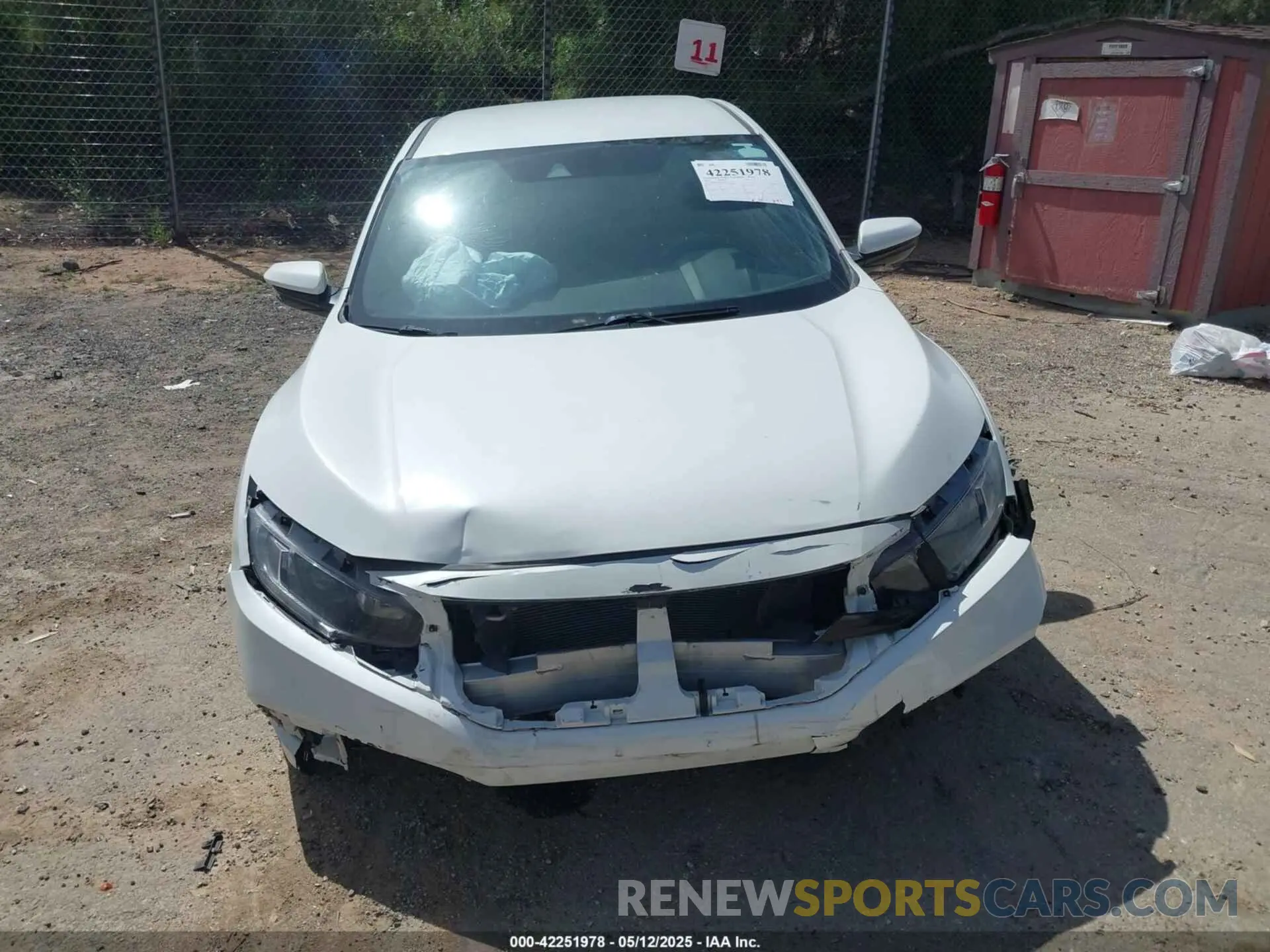 11 Photograph of a damaged car 2HGFC2F83KH543756 HONDA CIVIC 2019