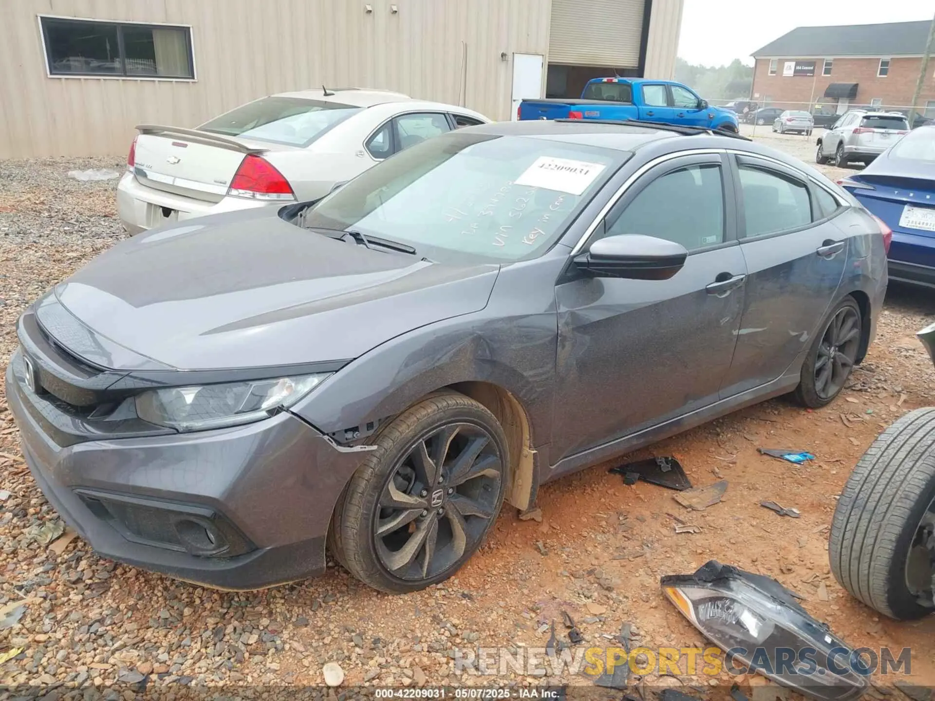 2 Photograph of a damaged car 2HGFC2F83KH562064 HONDA CIVIC 2019