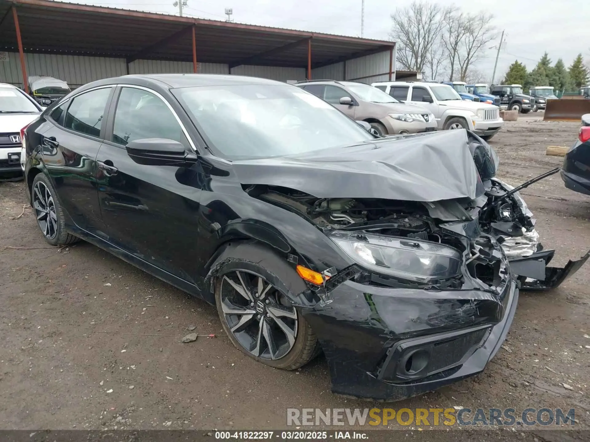1 Photograph of a damaged car 2HGFC2F83KH566955 HONDA CIVIC 2019