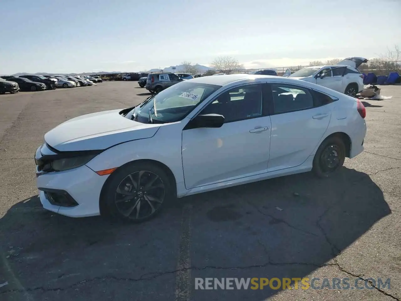 1 Photograph of a damaged car 2HGFC2F83KH587014 HONDA CIVIC 2019