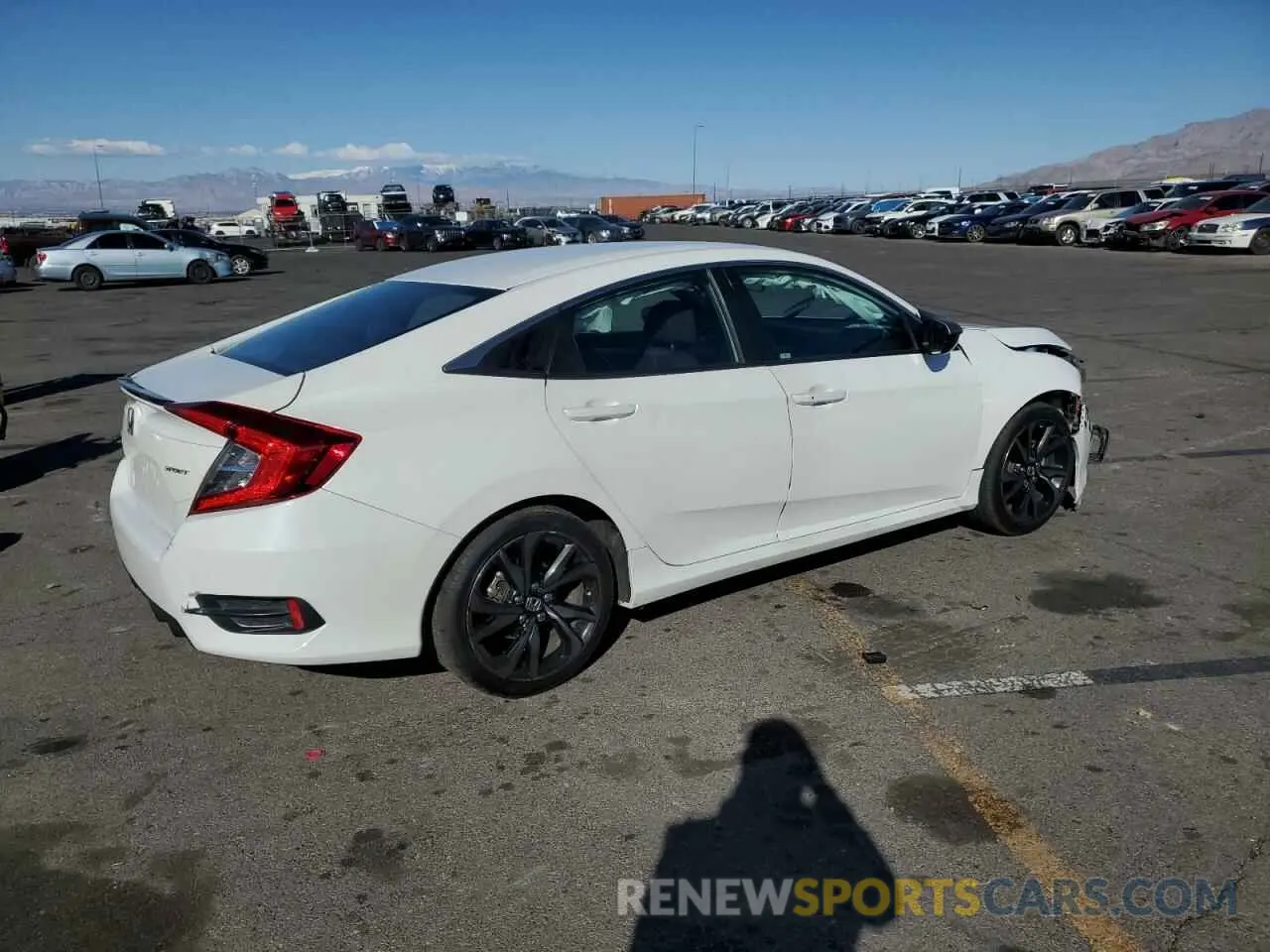 3 Photograph of a damaged car 2HGFC2F83KH587014 HONDA CIVIC 2019