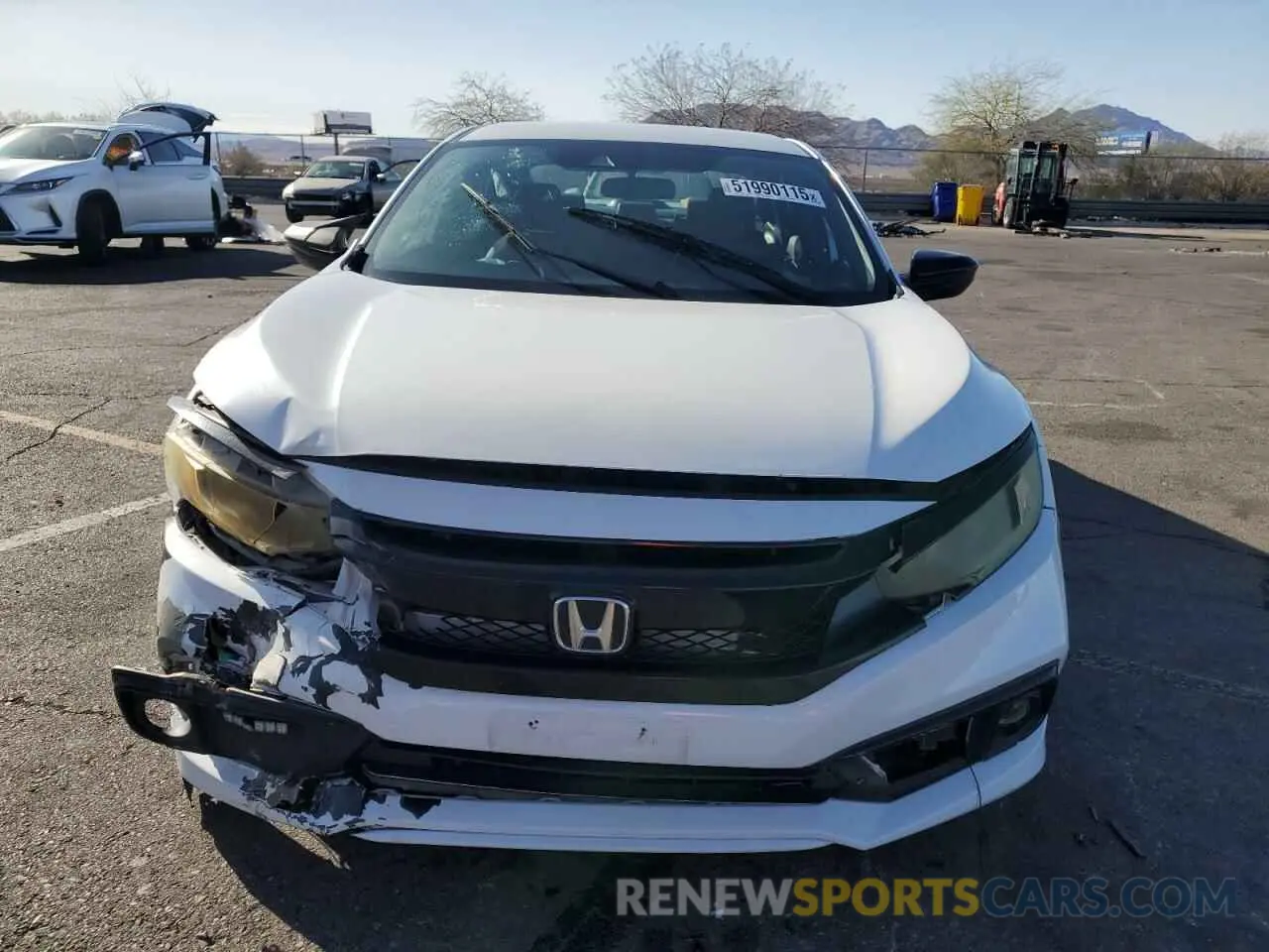 5 Photograph of a damaged car 2HGFC2F83KH587014 HONDA CIVIC 2019