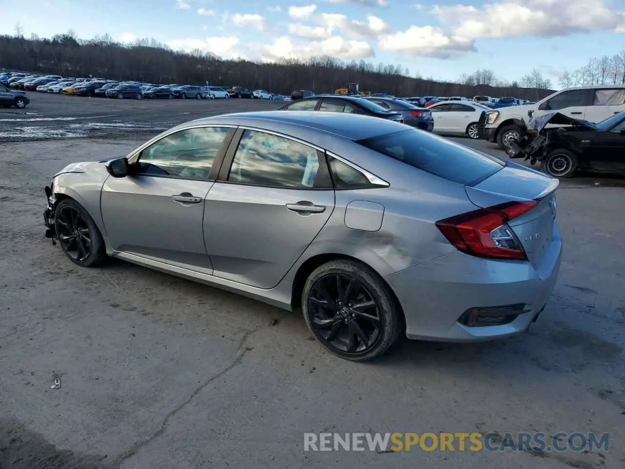 2 Photograph of a damaged car 2HGFC2F83KH590205 HONDA CIVIC 2019
