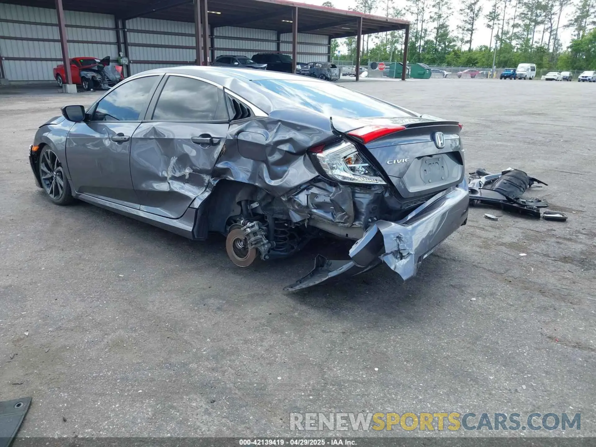 3 Photograph of a damaged car 2HGFC2F83KH590804 HONDA CIVIC 2019