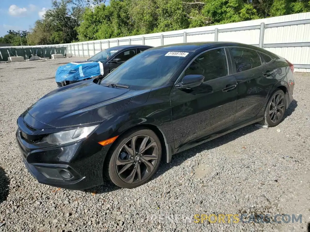 1 Photograph of a damaged car 2HGFC2F83KH596294 HONDA CIVIC 2019