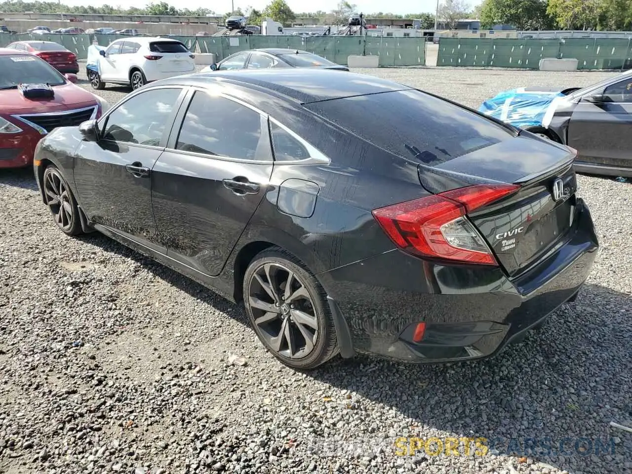 2 Photograph of a damaged car 2HGFC2F83KH596294 HONDA CIVIC 2019