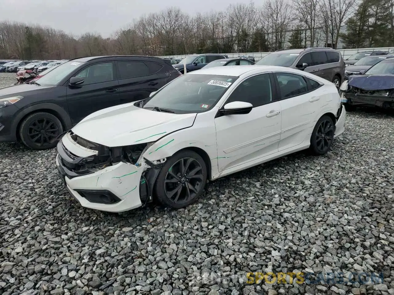 1 Photograph of a damaged car 2HGFC2F84KH510751 HONDA CIVIC 2019