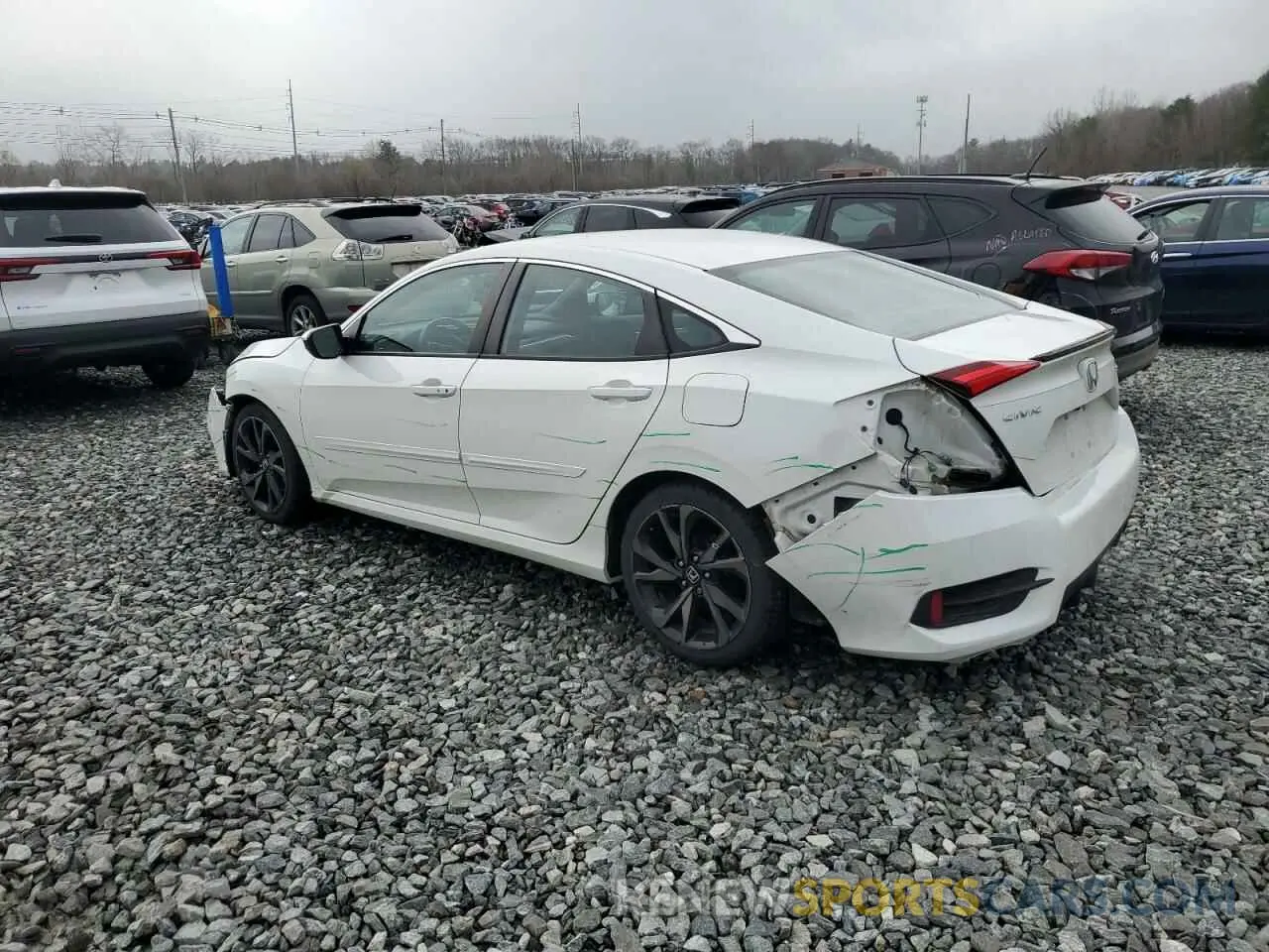 2 Photograph of a damaged car 2HGFC2F84KH510751 HONDA CIVIC 2019