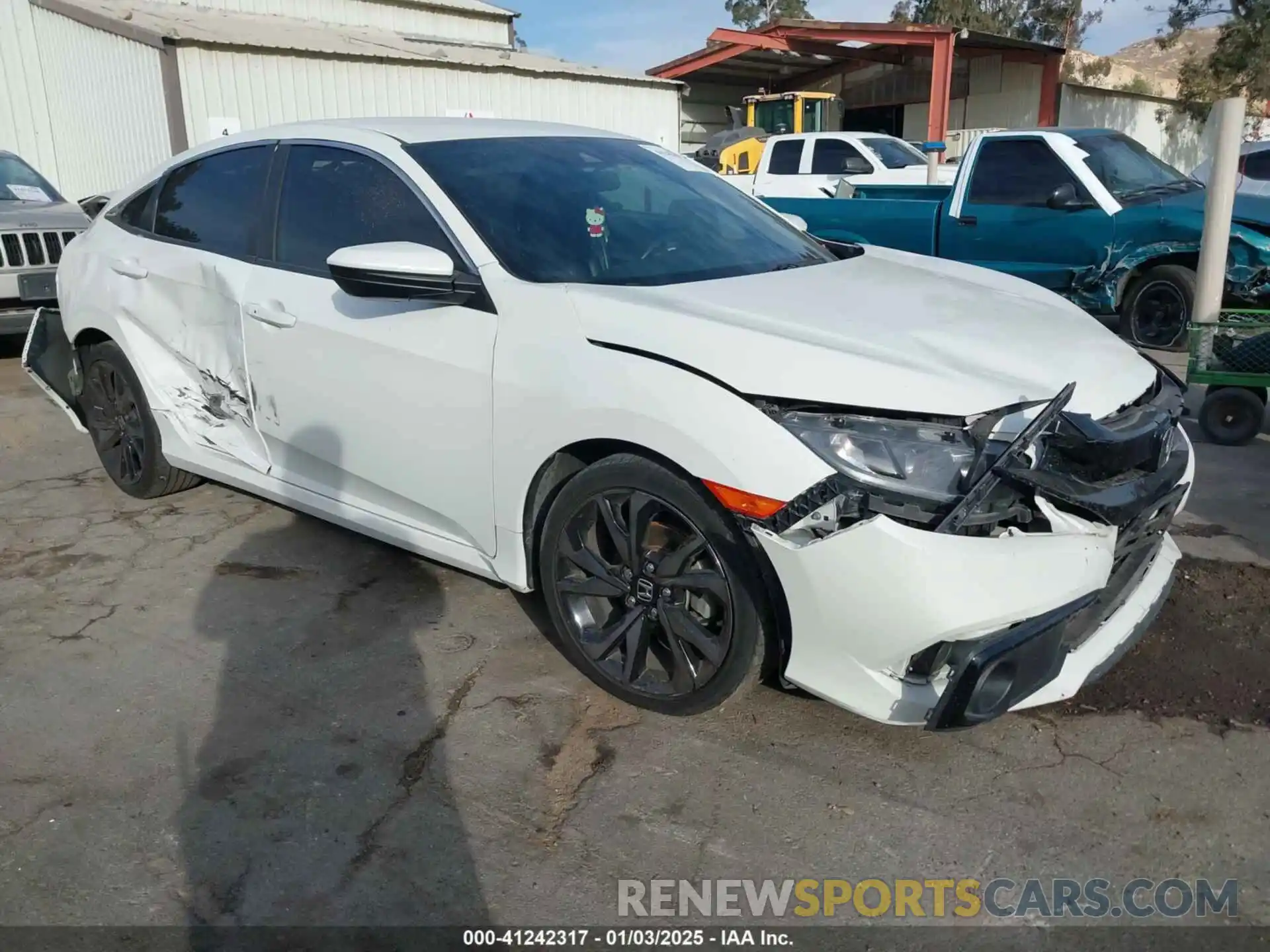 1 Photograph of a damaged car 2HGFC2F84KH523029 HONDA CIVIC 2019