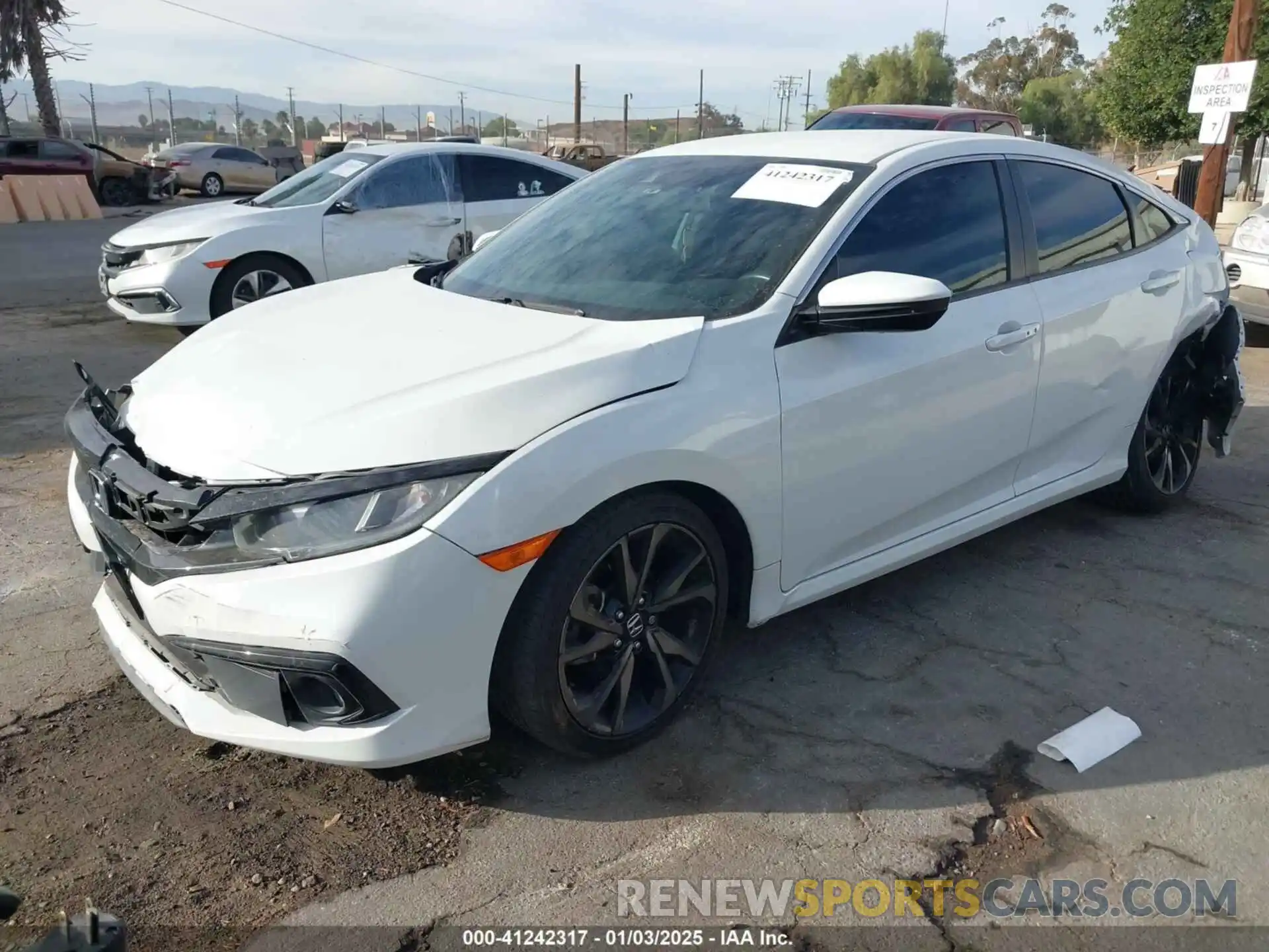 2 Photograph of a damaged car 2HGFC2F84KH523029 HONDA CIVIC 2019