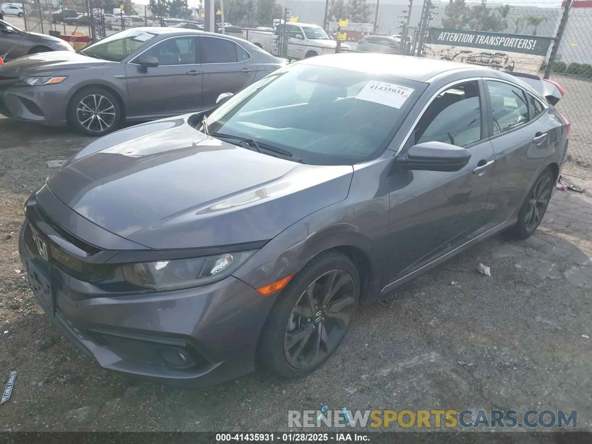 2 Photograph of a damaged car 2HGFC2F84KH530157 HONDA CIVIC 2019